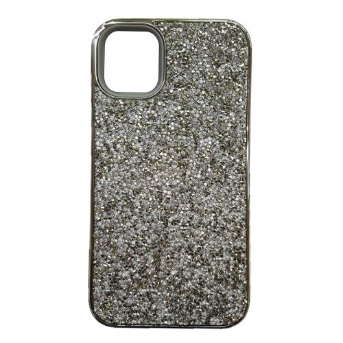 iP14Pro Glitter Bling Case Silver